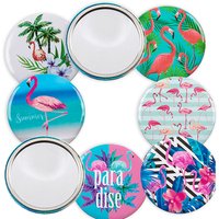 Taschenspiegel mit Flamingo-Motiv, ca. 7cm von Out of the blue KG