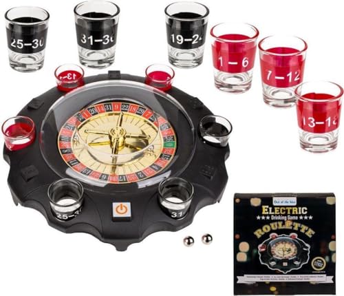 Out of the blue Elektronisches Trinkspiel Roulette mit 6 Schnapsgläsern, Kunststoff, Mehrfarbig, D: ca. 26,5 cm, 6 Out of the blue Elektronisches Trinkspiel Roulette mit 6 Schnapsgläsern, Kunststoff, Mehrfarbig, D: ca. 26,5 cm, 6 von Out of the blue
