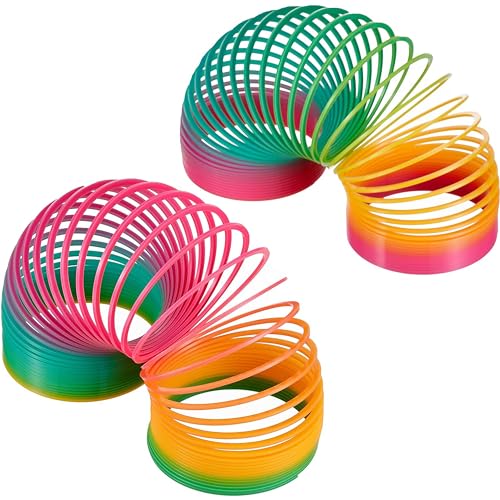 Out of the blue Riesige Regenbogen Spiralen XXL - 2er Set Treppenhüpfer Spielzeug, 10cm Durchmesser, aus Kunststoff - Perfekt für Mädchen & Jungen - Ideal als Mitgebsel für Kindergeburtstage Out of the blue Riesige Regenbogen Spiralen XXL - 2er Set Treppenhüpfer Spielzeug, 10cm Durchmesser, aus Kunststoff - Perfekt für Mädchen & Jungen - Ideal als Mitgebsel für Kindergeburtstage von Out of the blue