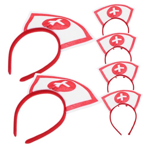 Outanaya 6 Stück Teiliges Halloween Kostüm Stirnband Krankenschwester Cross Design Cosplay Haarreif für Party Foto Tanz Zubehör von Outanaya