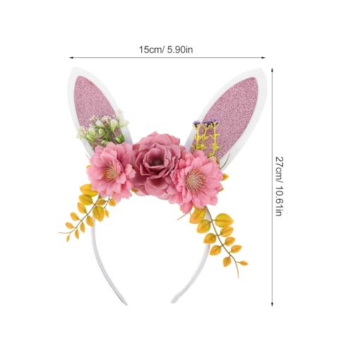 Outanaya Adorable Hasenohren Haarreif Damen Blumen design Wiederverwendbar Karneval Ostern Festival Kopfschmuck Für Party Auffälliges Bunny Ears Accessoire Outanaya Adorable Hasenohren Haarreif Damen Blumen design Wiederverwendbar Karneval Ostern Festival Kopfschmuck Für Party Auffälliges Bunny Ears Accessoire von Outanaya