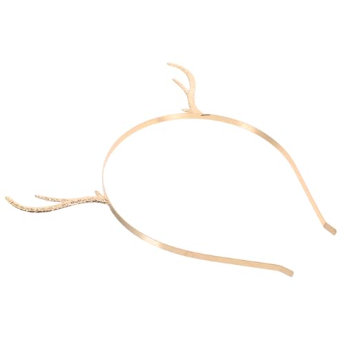 Outanaya Weihnachtlicher Haarreif Geweih Design aus Metalllegierung Festliches Haarschmuck Zubehör für Mädchen und Damen für Kostümparty Karneval Cosplay und Weihnachtsfeiern von Outanaya