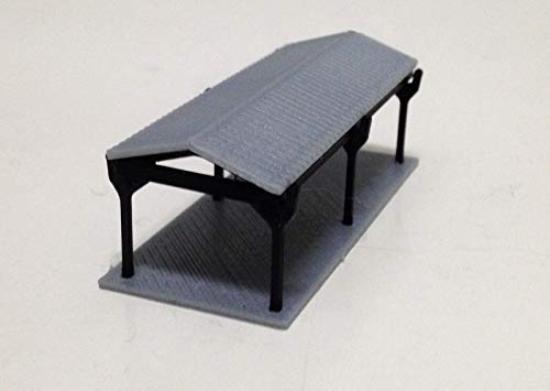 Outland Models Eisenbahn Kleines Schuppen für Autos/Güter Z Maßstab 1:220 von Outland Models