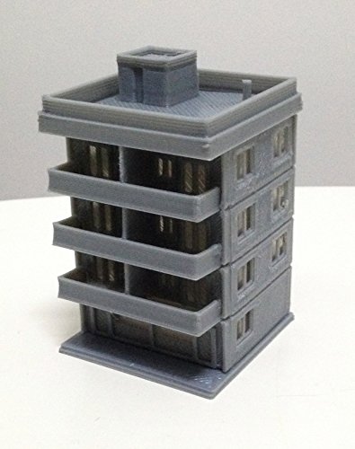 Outland Models Eisenbahn Modernes Stadtgebäude 4-stöckige Wohnung Z Maßstab 1:220 Outland Models Eisenbahn Modernes Stadtgebäude 4-stöckige Wohnung Z Maßstab 1:220 von Outland Models