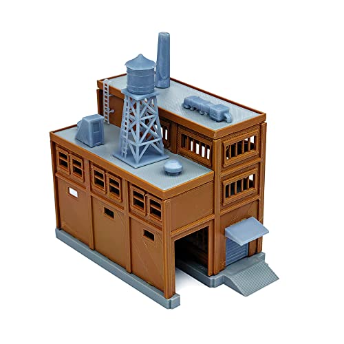Outland Models Eisenbahnlandschaft Große Fabrik mit innerer Laderampe Spur Z von Outland Models