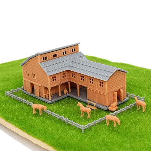 Outland Models Eisenbahnlandschaft Land L-Form Scheunenhaus mit Zubehör Z-Skala Outland Models Eisenbahnlandschaft Land L-Form Scheunenhaus mit Zubehör Z-Skala von Outland Models
