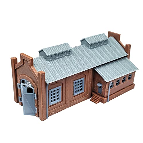 Outland Models Eisenbahnlandschaft Lokschuppen/Maschinenhaus (1-Stall) 1:220 Spur Z von Outland Models