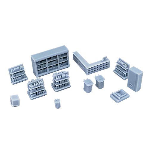 Outland Models Eisenbahnlandschaft Markt/Geschäft Innenzubehör Set 1:87 HO von Outland Models
