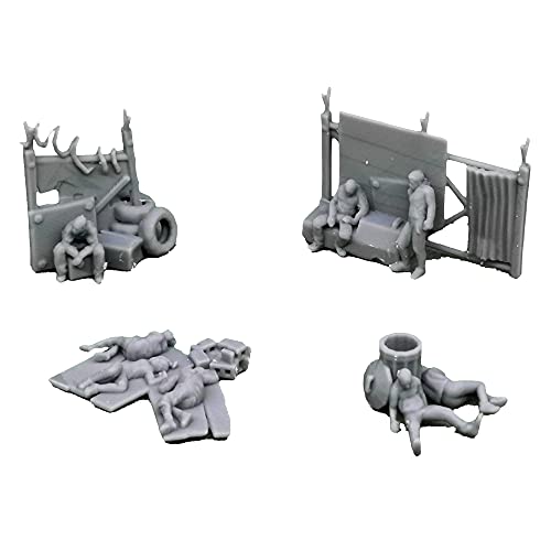 Outland Models Eisenbahnlandschaft Obdachlose Figuren Set 1:87 HO von Outland Models