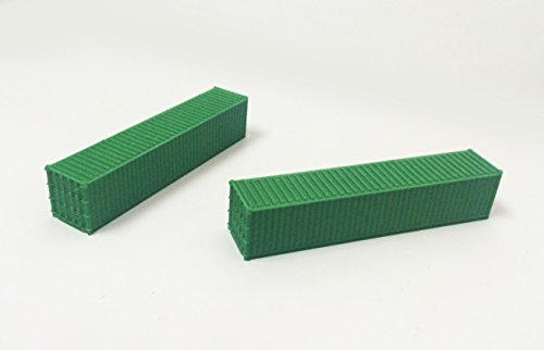 Outland Models Eisenbahnzubehör 12,2 m Frachtcontainer grün x2 N Gauge von Outland Models