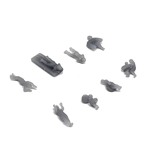 Outland Models Militär Landschaft Struktur Schwimmen/Strand Menschen Figurenset 1:160 N Maßstab von Outland Models