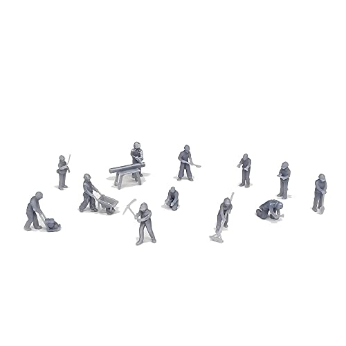 Outland Models Militärische Landschaft Struktur Bauarbeiter Figuren-Set 1:87 HO Maßstab von Outland Models