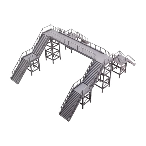 Outland Models Miniatur-Überkopf-Fußbrücke (4 Treppen) im Maßstab 1:87 HO von Outland Models