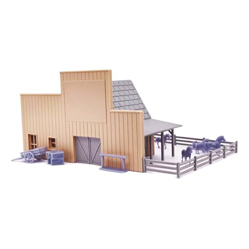 Outland Models Miniatures Old West Livery Stall mit Pferden im Maßstab 1:87 HO Outland Models Miniatures Old West Livery Stall mit Pferden im Maßstab 1:87 HO von Outland Models