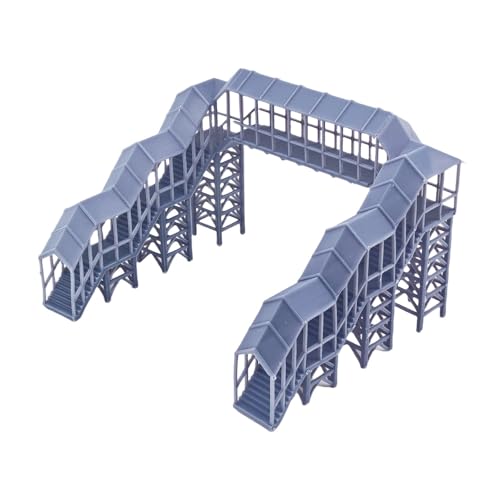 Outland Models Overhead Footbridge Standard mit Baldachin (2 Treppen) Maßstab 1:160 N von Outland Models