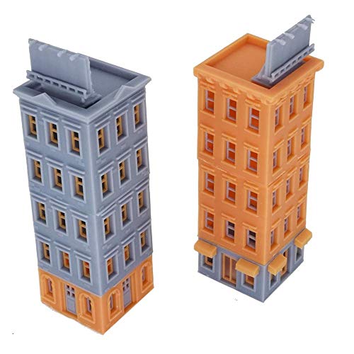Outland Models Railroad Scenery Downtown Apartment Set (Ecke) Z Maßstab 1:220 von Outland Models