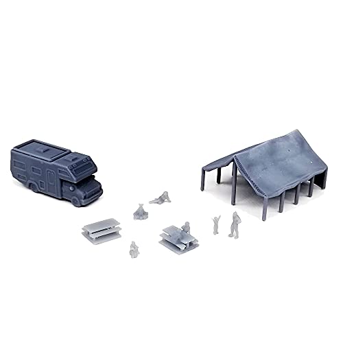Outland Models Railroad Scenery Structure RV Park Camsite Set with People 1:160 N Scale Outland Models Railroad Scenery Structure RV Park Camsite Set with People 1:160 N Scale von Outland Models