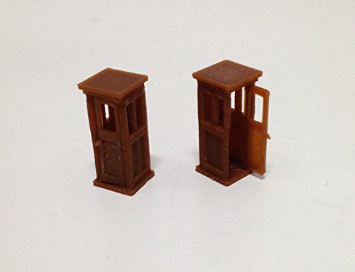 Outland Models Railway Classic Wood Style Telefonzelle x2 HO Scale von Outland Models
