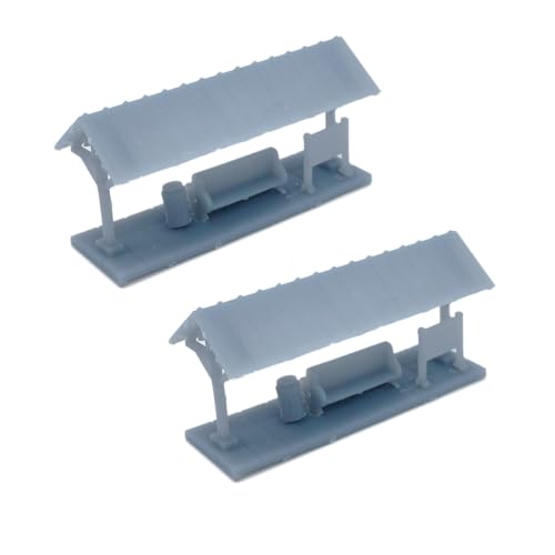 Outland Models Railway Scenery Kleine Passagier-Warteplattform, 2 Stück, Maßstab 1:160 N von Outland Models