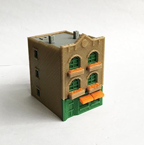 Outland Models Train Railroad City Classic 3-stöckiges Gebäude mit Schaufensterfront N Scale von Outland Models