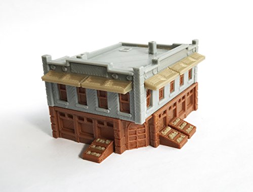 Outland Models Train Railroad City Grocery Store/Shop (Ecke) N Maßstab 1:160 von Outland Models