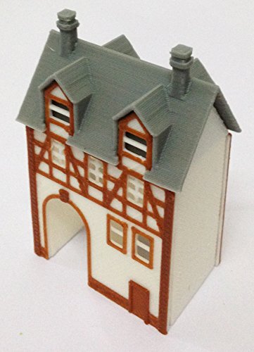 Outland Models Train Railway Layout Half Timbered House (with Passage) N Scale von Outland Models