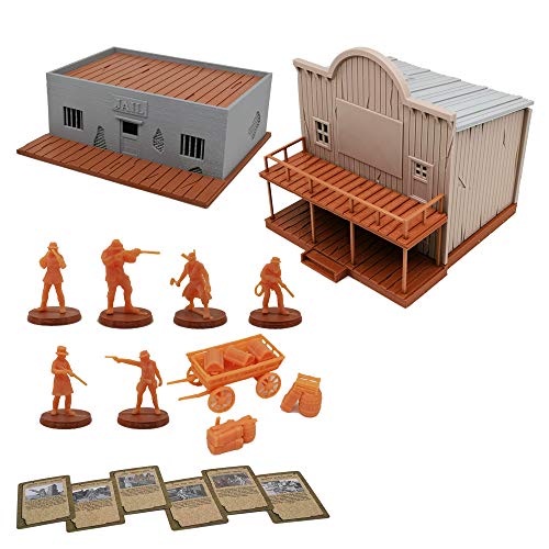 Outland Tactics Kriegsspiele Miniaturen Bloody West Cowboy & Terrain Set, 28 mm Skala von Outland Models