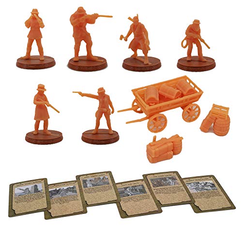 Outland Tactics War Games Miniaturen West Cowboy Figuren-Set mit Karten, 28 mm Maßstab Outland Tactics War Games Miniaturen West Cowboy Figuren-Set mit Karten, 28 mm Maßstab von Outland Models