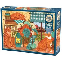 COBBLE HILL PUZZLES - Kürbisbeet-Katzen 500 Teile COBBLE HILL PUZZLES - Kürbisbeet-Katzen 500 Teile von Outset Media Corp