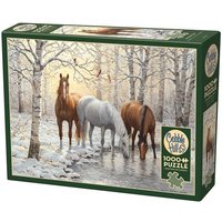 COBBLE HILL PUZZLES - Pferde im Winterwald 1000 Teile COBBLE HILL PUZZLES - Pferde im Winterwald 1000 Teile von Outset Media Corp
