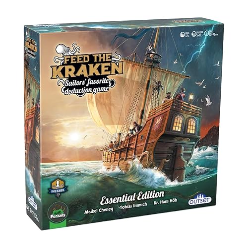 Feed The Kraken – Ein beliebtes Deduktionsspiel für Seemänner – für 5 bis 11 Spieler ab 12 Jahren von Outset Media