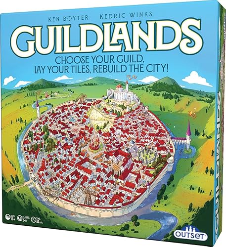Guildlands - Choose Your Guild, Lay Your Tiles, Rebuild The City! - Für 2 bis 6 Spieler ab 10 Jahren Guildlands - Choose Your Guild, Lay Your Tiles, Rebuild The City! - Für 2 bis 6 Spieler ab 10 Jahren von Outset Media