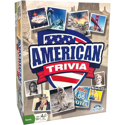 Outset Media 18019 American Trivia Spiel, Bunte Box von Outset Media