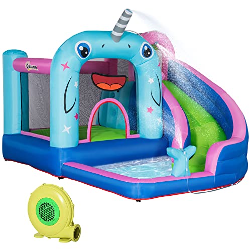 Outsunny Aufblasbare Hüpfburg mit Gebläse, Wasserspielcenter inkl. Sicherheitsnetz, Wasserrutsche, Spielburg Wasserpark für Kinder 3 bis 8 Jahre, 330 x 280 x 200cm Outsunny Aufblasbare Hüpfburg mit Gebläse, Wasserspielcenter inkl. Sicherheitsnetz, Wasserrutsche, Spielburg Wasserpark für Kinder 3 bis 8 Jahre, 330 x 280 x 200cm von Outsunny