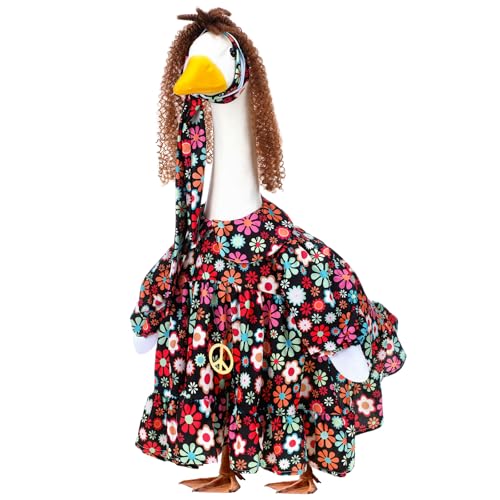 Outus Halloween Hippie Gans Outfits Lustiges Hippie Outfit für Veranda Gans 58,4 cm Urlaub Rasen 70er Jahre Gänse Tuch für Halloween Vintage 70er Jahre Partys Hof Garten Outdoor Decor Outus Halloween Hippie Gans Outfits Lustiges Hippie Outfit für Veranda Gans 58,4 cm Urlaub Rasen 70er Jahre Gänse Tuch für Halloween Vintage 70er Jahre Partys Hof Garten Outdoor Decor von Outus