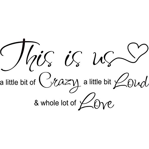 This is Us Crazy Loud Love Wandsticker Sprüche,Motto Wandtattoo Vinyl Liebe Zitat Wandtattoo Inspirierende Familie Zitat Aufkleber Kunst Schriftzug Sprichwort Home Decoration This is Us Crazy Loud Love Wandsticker Sprüche,Motto Wandtattoo Vinyl Liebe Zitat Wandtattoo Inspirierende Familie Zitat Aufkleber Kunst Schriftzug Sprichwort Home Decoration von Outus