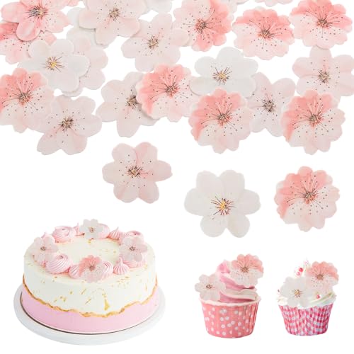 48 Stück Kirschblüten Tortendeko Blumen Essbar, Cupcake Deko,Essbare Blumen für Torte,esspapier tortendeko, Essbare Cupcake Toppers,Kuchen Deko Mädchen für Hochzeiten, Geburtstage, Partys 48 Stück Kirschblüten Tortendeko Blumen Essbar, Cupcake Deko,Essbare Blumen für Torte,esspapier tortendeko, Essbare Cupcake Toppers,Kuchen Deko Mädchen für Hochzeiten, Geburtstage, Partys von Ouxayapl