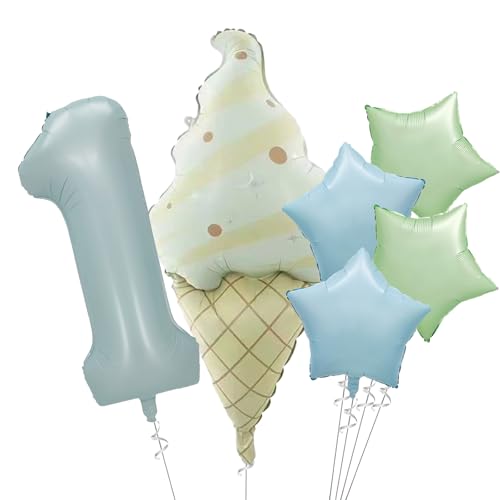 Ovanda 1. Geburtstag Junge Eiscreme Folienballon, Blau Ballon Geburtstagsdeko 1 Jahr, Folienballon 1 Geburtstags Deko, Deko 1. Geburtstag Junge Luftballons, 1 Jahr Geburtstags Junge Ballons Ovanda 1. Geburtstag Junge Eiscreme Folienballon, Blau Ballon Geburtstagsdeko 1 Jahr, Folienballon 1 Geburtstags Deko, Deko 1. Geburtstag Junge Luftballons, 1 Jahr Geburtstags Junge Ballons von Ovanda