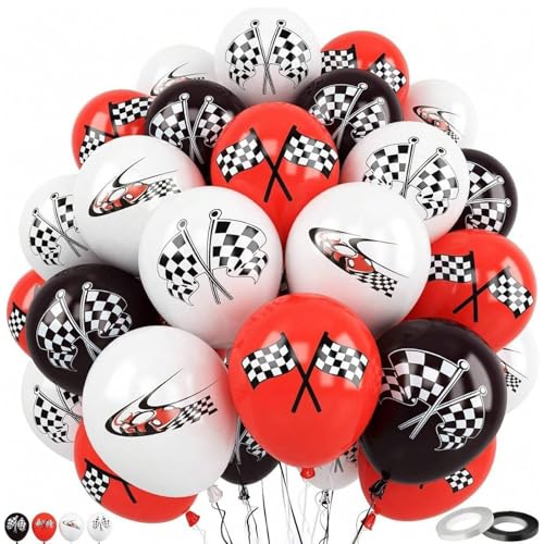 Ovanda 20 Stück Rennauto Geburtstag Deko Luftballon, Rennwagen Party Kindergeburtstag Ballons, Racing Car Geburtstagsdeko Luftballons, 12 Zoll Luftballon Cars Geburtstagsdeko Junge, Rennauto Ballon Ovanda 20 Stück Rennauto Geburtstag Deko Luftballon, Rennwagen Party Kindergeburtstag Ballons, Racing Car Geburtstagsdeko Luftballons, 12 Zoll Luftballon Cars Geburtstagsdeko Junge, Rennauto Ballon von Ovanda
