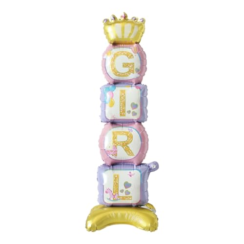 Ovanda XXL Oh Baby Luftballon,Baby Party Dekoration Mädchen,Baby Ballon für Gender Reveal,Babyshowerparty Deko Mädchen Folienballon,Oh Baby Helium Ballon für Babyparty Deko Junge Mädchen,Oh Baby Deko von Ovanda