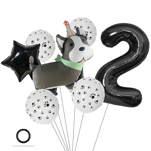 Ovanda Ballon Hund Deko 2. Geburtstag Junge, Luftballon 2. Geburtstag, Ballon Hund Deko, Folienballon 2, Kinder Geburtstagsfeier Digital Tiermotto Deko, Ekorationen für Jubiläumspartys Ovanda Ballon Hund Deko 2. Geburtstag Junge, Luftballon 2. Geburtstag, Ballon Hund Deko, Folienballon 2, Kinder Geburtstagsfeier Digital Tiermotto Deko, Ekorationen für Jubiläumspartys von Ovanda