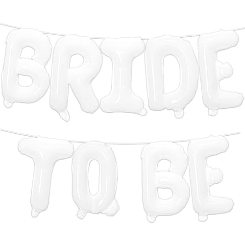 Ovanda Bride to Be Deko Luftballon, Bride To Be, 16 Zoll Cremeweiß Bride Buchstaben Ballons, Bride to Be Folienballon für Brautparty Geburtstag Heiratsantrag Verlobung Bachelorette Ovanda Bride to Be Deko Luftballon, Bride To Be, 16 Zoll Cremeweiß Bride Buchstaben Ballons, Bride to Be Folienballon für Brautparty Geburtstag Heiratsantrag Verlobung Bachelorette von Ovanda