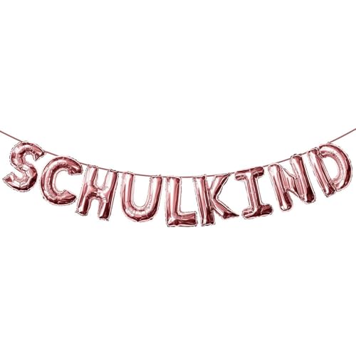 Ovanda Einschulung Deko, Schuleinführung Deko, Folienballon Buchstaben Roségold, Schulkind Folien Luftballon Girlande Banner Hänge für Schulkind Deko Schulstart Dekoration Schule Mädchen Ovanda Einschulung Deko, Schuleinführung Deko, Folienballon Buchstaben Roségold, Schulkind Folien Luftballon Girlande Banner Hänge für Schulkind Deko Schulstart Dekoration Schule Mädchen von Ovanda