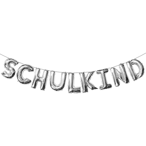 Ovanda Einschulung Deko, Schuleinführung Deko, Folienballon Buchstaben Silber, Schulkind Folien Luftballon Girlande Banner Hänge für Schulkind Deko Schulstart Dekoration Schule Mädchen Jungen Ovanda Einschulung Deko, Schuleinführung Deko, Folienballon Buchstaben Silber, Schulkind Folien Luftballon Girlande Banner Hänge für Schulkind Deko Schulstart Dekoration Schule Mädchen Jungen von Ovanda