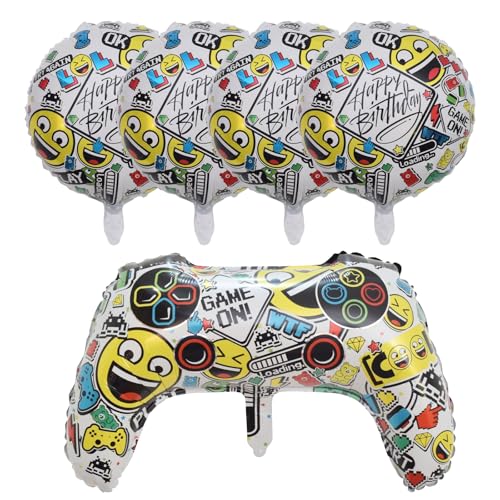 Ovanda GAME ON Luftballons Geburtstag, Gaming Controller Geburtstagsdeko Jungen, Happy Birthday Ballon, Gamer Deko Folienballon Geburtstag, für Spielthemen Party Geburtstags Dekoration Junge Ovanda GAME ON Luftballons Geburtstag, Gaming Controller Geburtstagsdeko Jungen, Happy Birthday Ballon, Gamer Deko Folienballon Geburtstag, für Spielthemen Party Geburtstags Dekoration Junge von Ovanda