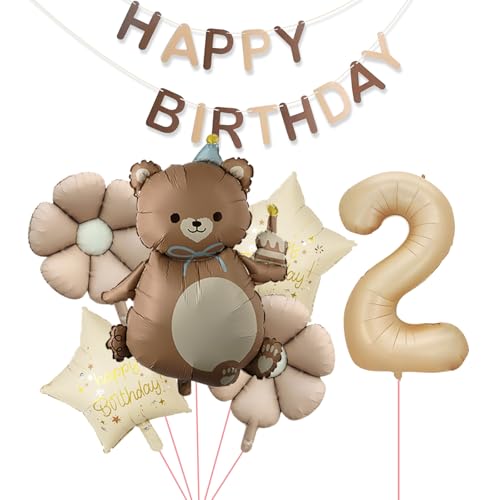 Ovanda Geburtstagsdeko 2 Jahre Junge, Bären Deko Kindergeburtstag 2 Jahre, Luftballons Geburtstag 2 Jahres Junge, Bär Deko 2. Geburtstag Junge Ovanda Geburtstagsdeko 2 Jahre Junge, Bären Deko Kindergeburtstag 2 Jahre, Luftballons Geburtstag 2 Jahres Junge, Bär Deko 2. Geburtstag Junge von Ovanda