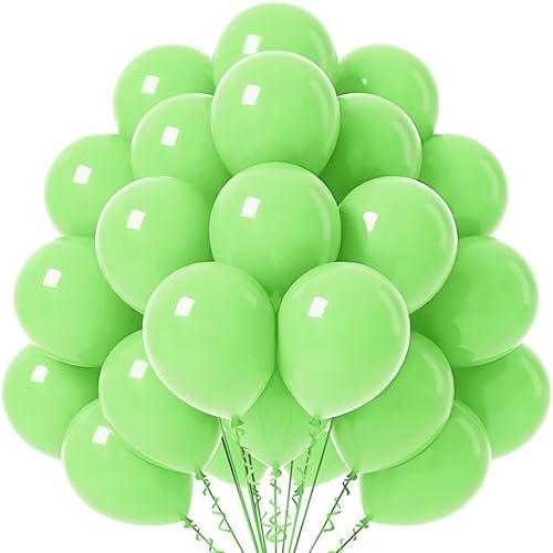 Ovanda Grüne Luftballons, Ballons Hochzeit Luftballons Salbeigrün 50 Stück 12 Zoll Ballons Grün für Grüne Themen Geburtstags Partyballon Hochzeits Babyparty Graduierung Party von Ovanda