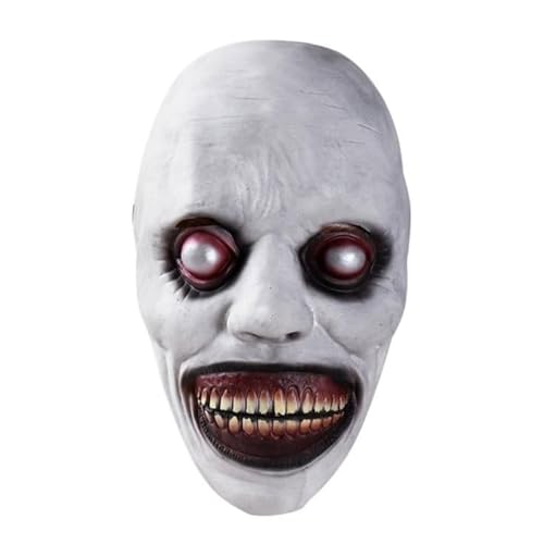 Ovanda Halloween Horror Maske, Lächelnde Dämonenmaske, Halloween Masken, Ghost Face Maske, Halloween Masken kostüm, Geeignet für Halloweens Party Grusel Requisiten, Halloweens Deko, Horror Deko von Ovanda