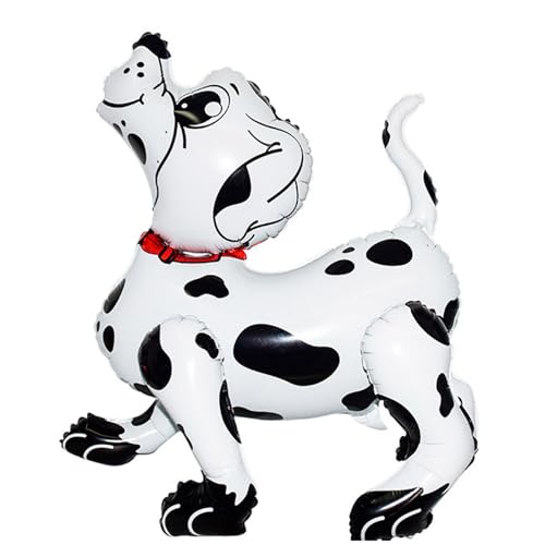 Ovanda Hund Luftballons, Dalmatiner, Folienballon Tiere, Stehend 3D Hunde Folienballon, Ballon Hunde Geburtstag Deko, Kinder Geburtstag Party Deko, Geburtstags Geschenk Kinderspielzeug von Ovanda
