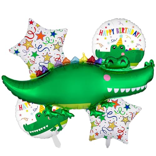 Ovanda Krokodile Luftballons Grün Ballons Tiere Luftballon 5 Stück Krokodileballon Folienballon,Geburtstagsdeko Krokodil Aufblasbar,Kindergeburtstag Deko Krokodile Geburtstag Party Dekoration Geschenk Ovanda Krokodile Luftballons Grün Ballons Tiere Luftballon 5 Stück Krokodileballon Folienballon,Geburtstagsdeko Krokodil Aufblasbar,Kindergeburtstag Deko Krokodile Geburtstag Party Dekoration Geschenk von Ovanda